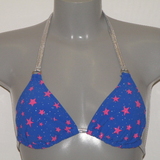 Sapph Beach Noordwijk blauw/print voorgevormde bikinitop