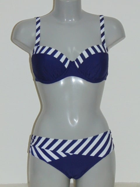 Lentiggini Stripe marine blauw bikini set