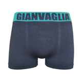 Gianvaglia Jax zwart/turquoise micro boxershort