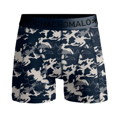 Muchachomalo Camo marine blauw/print boxershort