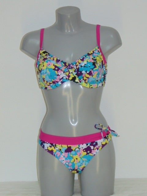 Shiwi Fleur blauw/multicolor bikini set