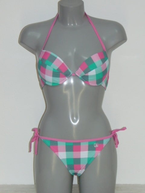 Shiwi Subject roze/groen bikini set