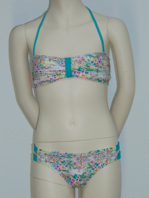 Boobs & Bloomers Issa groen/print bikini set
