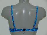 Missya Iris blauw/print voorgevormde bikinitop