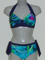 Lentiggini Bouquet marine blauw bikini set