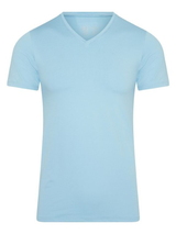 RJ Bodywear Men Pure Color baby blauw shirt