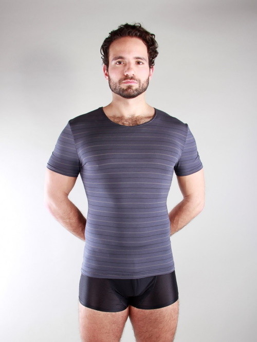 Peter Domenie 030-D Fuel donker grijs shirt