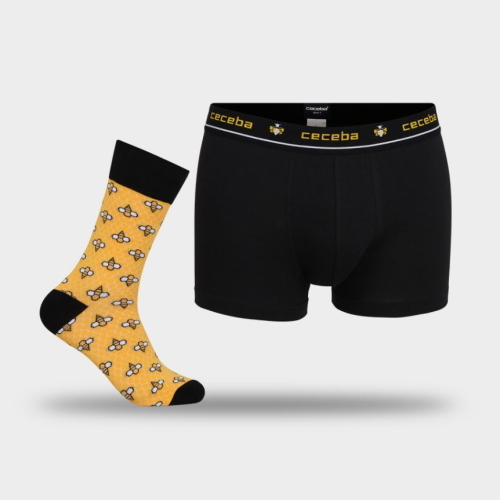 DDO Special Pants & Socks zwart/geel sokken