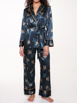 LingaDore Night SATIN groen/print pyjama