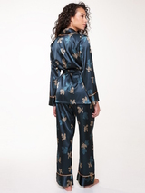 LingaDore Night SATIN groen/print pyjama