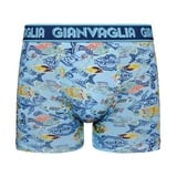 Gianvaglia Fish blauw/print boxershort