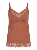 LingaDore Daily Base leather brown spaghetti top