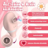 PureVibe Oral Air-Pulse Lover pastel roze clitoris vibrator