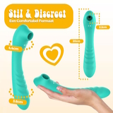 PureVibe Vibrating Air-Pulse Massager groen clitoris vibrator