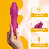 PureVibe Bliss Blossom paars massager