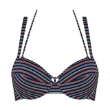 Marlies Dekkers Badmode Holi Vintage marine blauw/print push up bikinitop
