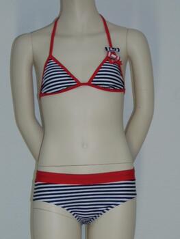 Boobs & Bloomers Stripes Rood/Wit Bikini Set