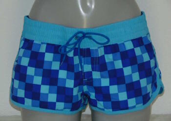 Shiwi Checkered Blauw Beach Short