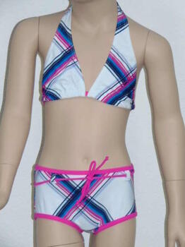 Shiwi Plaid Blauw/Roze Bikini Set