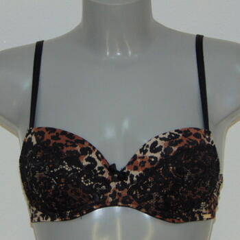 Sapph La Fayette Zwart/Bruin Voorgevormde bh
