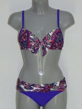 Nickey Nobel Paisley Wit/Paars Bikini Set