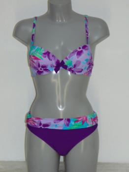 Nickey Nobel Tropical Flowe Paars/Print Bikini Set
