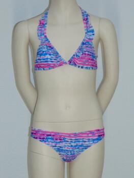 Boobs & Bloomers Chanouk Blauw/Roze Bikini Set