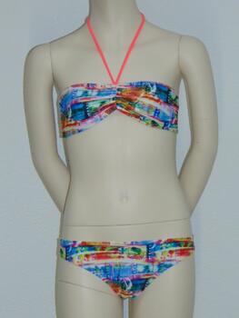 Boobs & Bloomers Eliza Oranje/Print Bikini Set