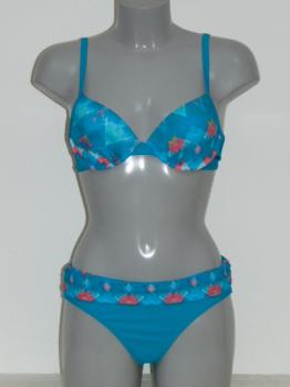 Nickey Nobel Melody Blauw/Print Bikini Set