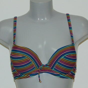 LingaDore Beach Ipanema Zwart/Print Push Up Bikinitop