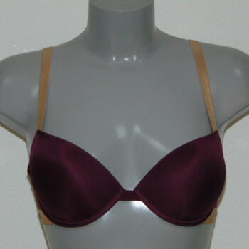 Armani Dames Microfiber Aubergine Push Up bh