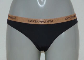 Armani Dames Microfiber Zwart Brazilian