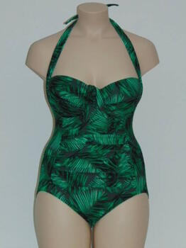 Missya Tulip Groen/Print Badpak