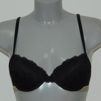 Armani Dames Pizzo d'Oro Zwart/Goud Push Up bh