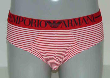 Armani Heren Eagle Wit/Rood Heren Slip