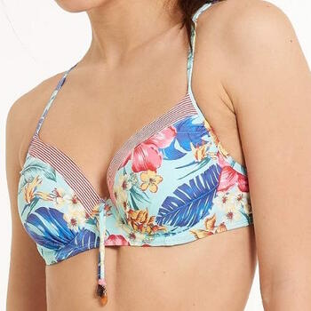 LingaDore Beach Iris Blauw/Print Voorgevormde Bikinitop