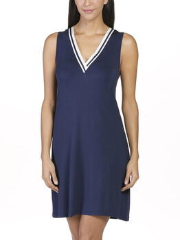Eva Border Marine Blauw Jurk