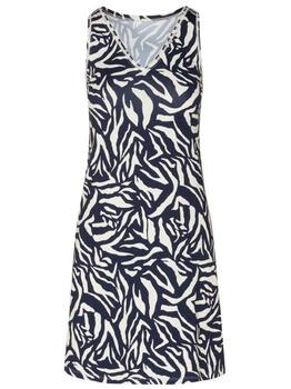 Eva Graphic Zwart/Wit Jurk