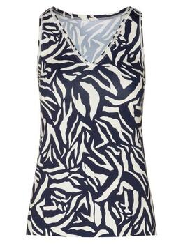 Eva Graphic Zwart/Wit Top / Shirt