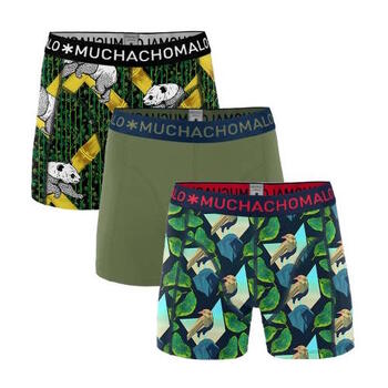 Muchachomalo panda/bird/solid Groen/Print Boxershort
