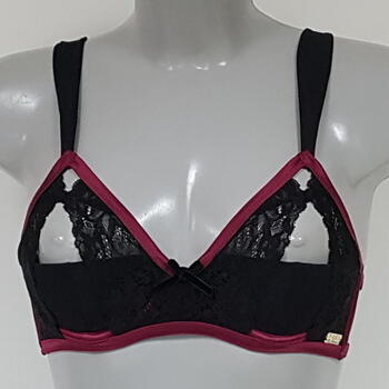 DDO Special F4P Zwart/Rood Niet voorgevormde bh