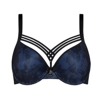 Marlies Dekkers Dame de Paris Zwart/Blauw Voorgevormde bh