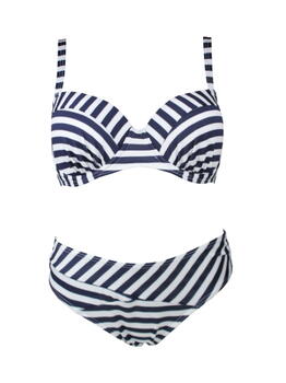 Lentiggini ALL OVER STRIPES Zwart/Wit Bikini Set