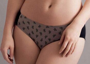 Anita Maternity Miss Ribbon Zwart/Grijs Zwangerschapsslip