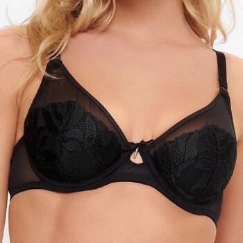 LingaDore Black Flower Zwart Voorgevormde bh