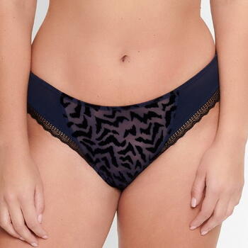 LingaDore Black Iris Blauw/Zwart Slip