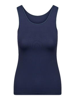 RJ Bodywear Pure Color Marine Blauw Dames Hemd