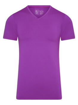 RJ Bodywear Men Pure Color  Cyclaam Roze Shirt