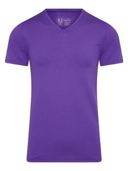 RJ Bodywear Men Pure Color  Paars Shirt