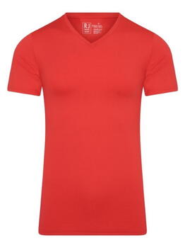 RJ Bodywear Men Pure Color  Rood Shirt